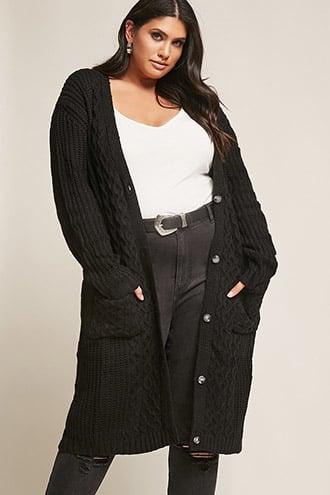 Forever21 Plus Size Cable Knit Cardigan