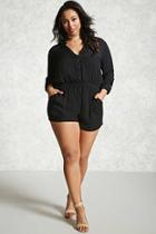 Forever21 Plus Size Button-front Romper