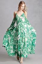 Forever21 Aryn K Foliage Print Maxi Dress