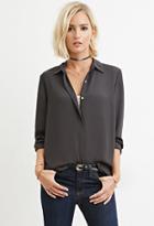 Forever21 Collared Woven Blouse