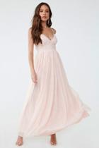 Forever21 Embroidered Tulle Gown