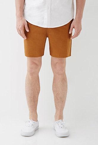 Forever21 Cotton Twill Drawstring Shorts