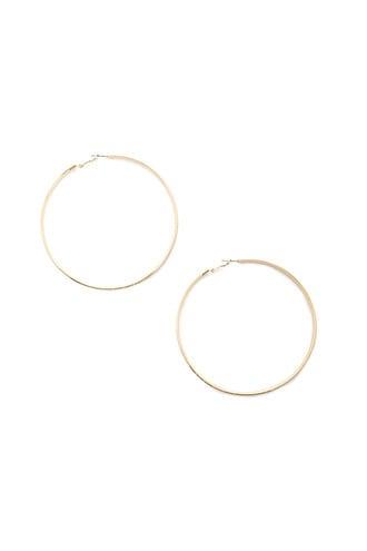 Forever21 Oversize Grid Hoop Earrings