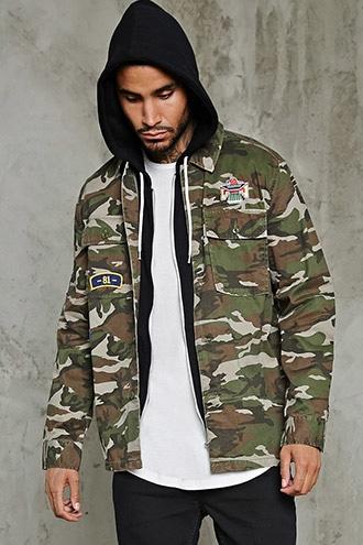 Forever21 81 Patch Army Jacket