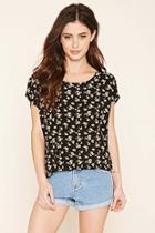 Forever21 Women's  Floral Print Blouse