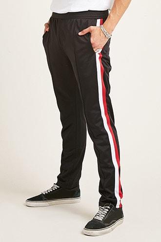 Forever21 Stripe-trim Track Pants