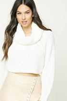 Forever21 Cowl Neck Crop Sweater