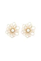 Forever21 Floral Wire Stud Earrings