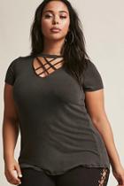 Forever21 Plus Size Strappy V-neck Tee
