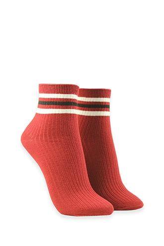 Forever21 Ribbed Striped Crew Socks