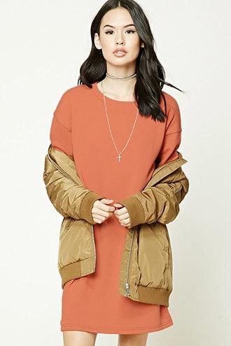 Forever21 French Terry Sweatshirt Dress