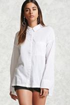 Forever21 Semi-sheer High-low Shirt