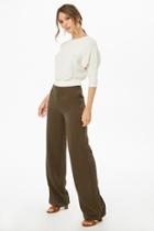 Forever21 Straight-leg High-waisted Trousers