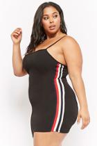 Forever21 Plus Size Stripe-trim Mini Dress