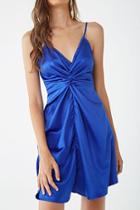Forever21 Satin Twist-front Mini Dress