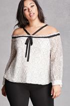 Forever21 Plus Size Embroidered Lace Top