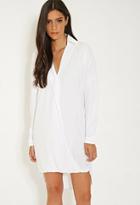Forever21 Mlm Collared Surplice Dress