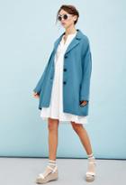 Forever21 White Pepper Oversized Jacket