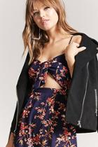 Forever21 Floral Self-tie Cutout Cami Mini Dress