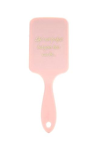 Forever21 Lifes Not Perfect Graphic Paddle Brush