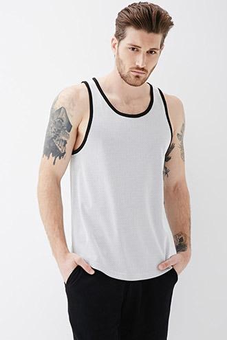Forever21 Mesh Jersey Tank