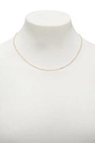 Forever21 Hammered Figaro Chain Necklace