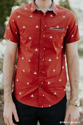 Forever21 Triangle Print Shirt