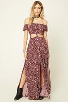 Forever21 Reverse Floral Print Maxi Dress