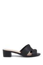Forever21 Cutout Faux Leather Mules