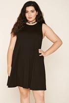 Forever21 Plus Women's  Black Plus Size Trapeze Dress