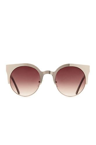 Forever21 Metallic Cat Eye Sunglasses