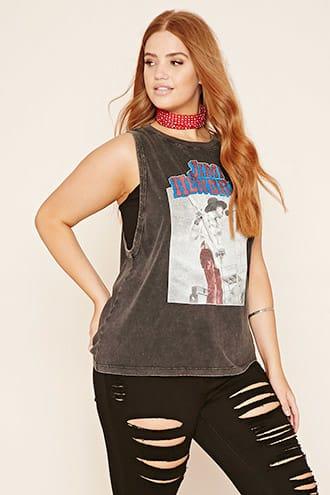 Forever21 Plus Size Jimi Hendrix Graphic Tee