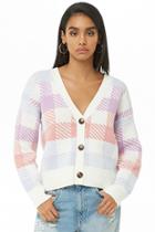 Forever21 Plaid Button Front Cardigan