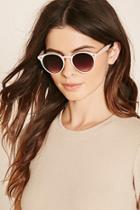 Forever21 Dusty Pink & Grey Round Sunglasses