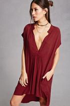 Forever21 Plunging High-low Dress