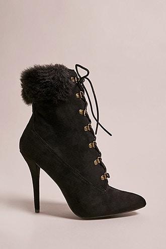 Forever21 Faux Suede Stiletto Boots
