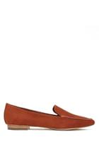 Forever21 Women's  Rust Faux Suede Loafers
