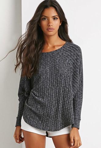 Forever21 Ribbed Knit Dolman Top