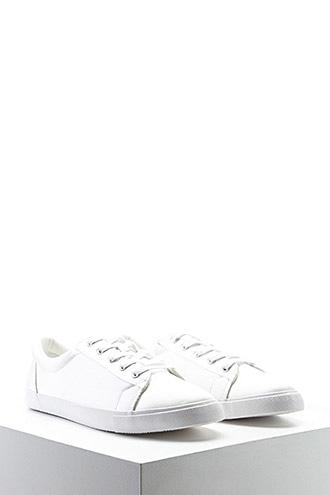 Forever21 Satin Lace-up Sneakers