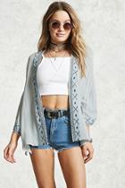 Forever21 Geo Embroidered Cardigan