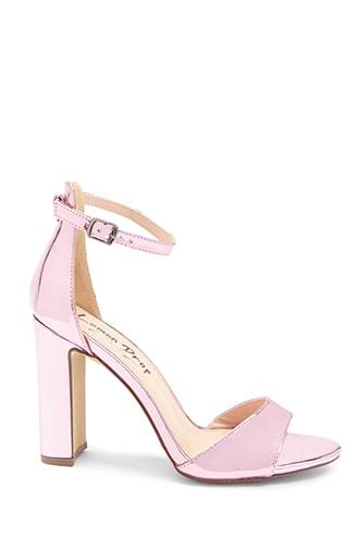 Forever21 Lemon Drop By Privileged Metallic Heels