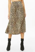 Forever21 Chiffon Leopard Print Mermaid Skirt