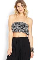 Forever21 Dainty Daisy Tiered Crop Top