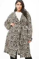 Forever21 Plus Size Leopard Print Coat