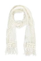 Forever21 Embroidered-mesh Scarf