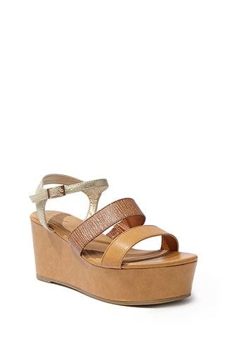Forever21 Strappy Faux Leather Wedges