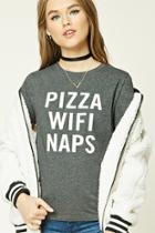 Forever21 Pizza Wifi Naps Graphic Tee