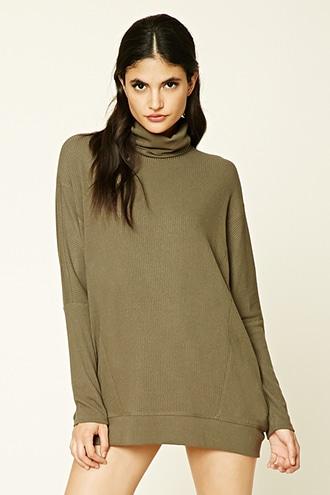 Forever21 Women's Ribbed Knit Dolman Top