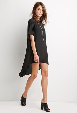 Forever21 Oversized Dropped-hem Top