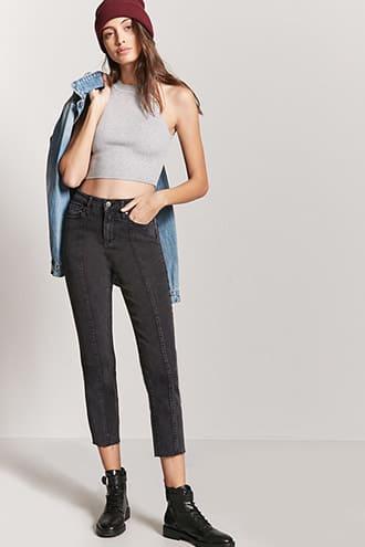 Forever21 Straight Ankle Jeans